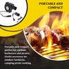 220V BBQ Fan Small Portable Blast Engine Adjustable Speed US/EU Plug Handheld Barbecue Blower Picnic Camping