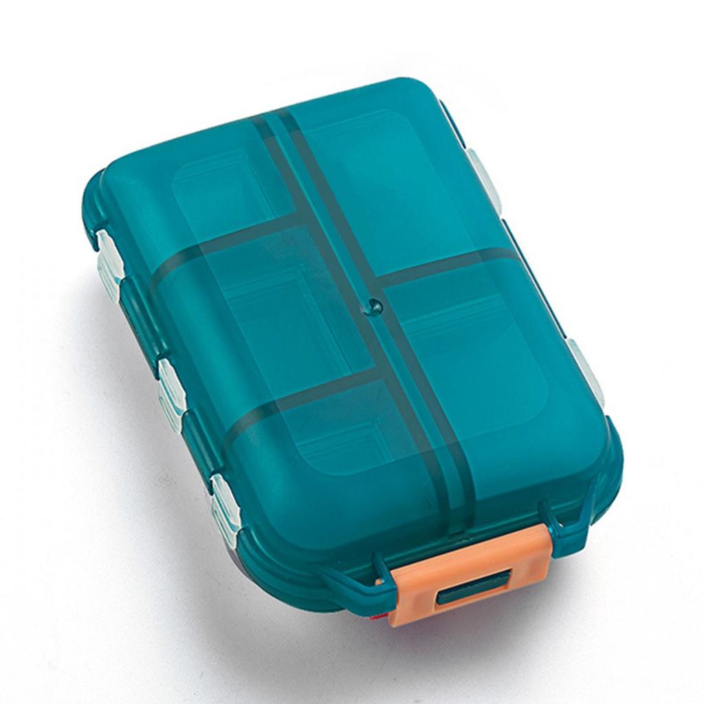 10 Grids Pill Case Portable Small Weekly Travel Pill Organizer Portable Pocket Pill Box Pill Container