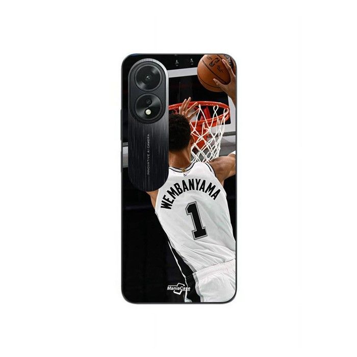 Coque pour Oppo A38 Victor Wembanyama n°1 San Antonio Spurs Dunk