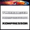 Premium TURBODIESEL KOMPRESSOR Compressor for CLK SLK SL CLS ML A B C S R Class Car Hood Fender Trunk Rear Bonnet Nameplate Decal Emblem Badge Sticker