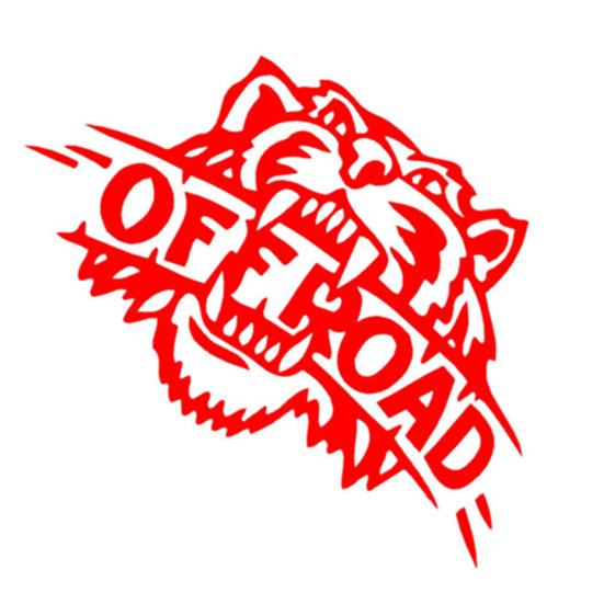 Самоклеящаяся светоотражающая наклейка Tiger OFF ROAD с буквами, декоративная наклейка для автомобиля