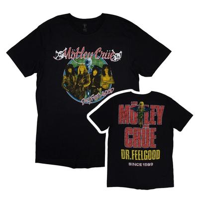 Футболка Motley Crue Dr Feelgood Фото Рок-группа Официальная Черная Новая