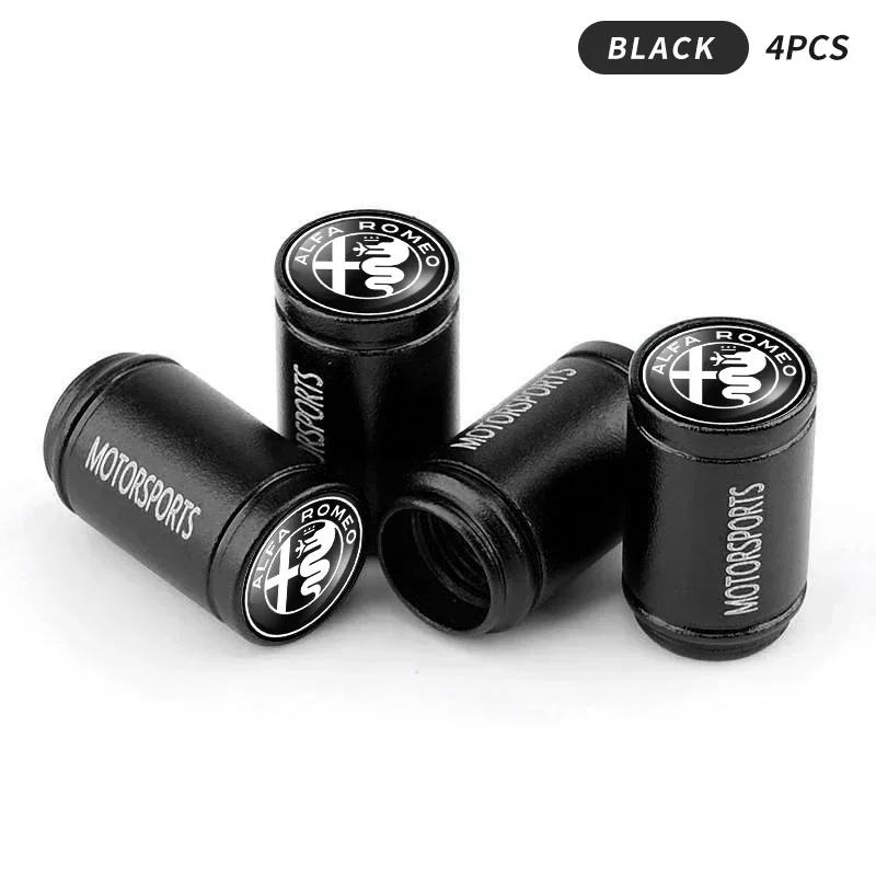 Car Stickers For Alfa Romeo Car Wheel Tire Valve Caps Tyre Rim Stem Covers Airdust For Alfa Romeo giulia stelvio giulietta 159 1 zxb894