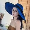 Летняя соломенная шляпа с большими полями, широкополая кепка с бантом, складные пляжные шляпы, новые шляпы для женщин
