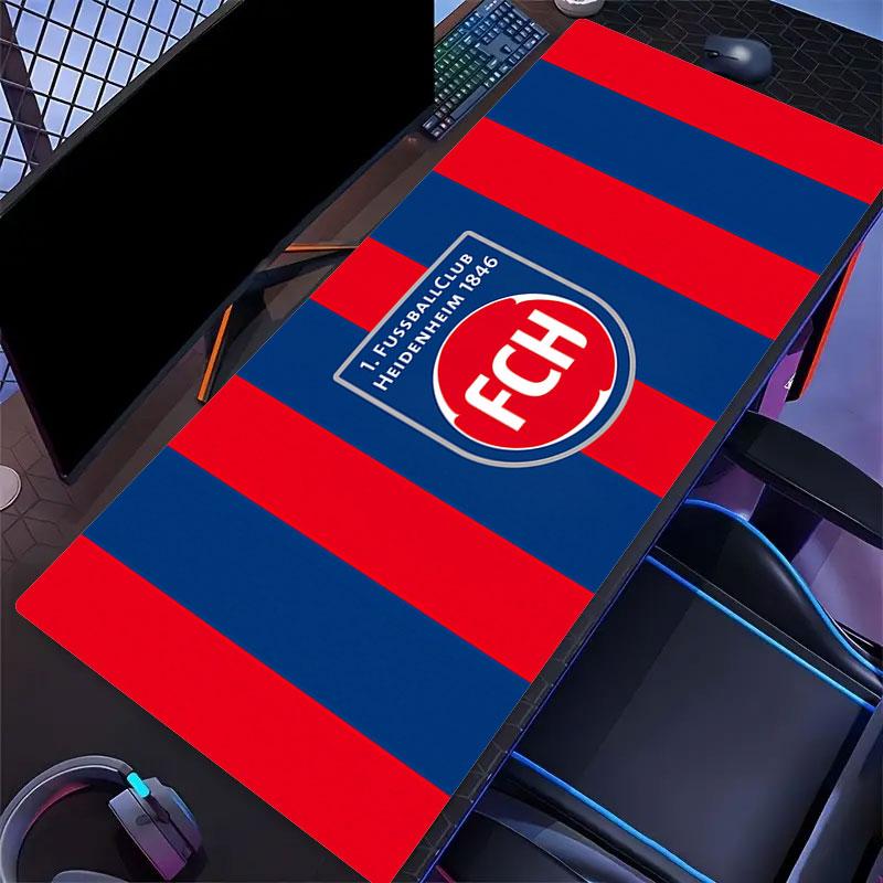 FC Heidenheim Mouse Pad, Large Gaming Desk Mat, Non-slip XXL Mousepad for Laptop & Tablet, Mini PC Playmat with Stitched Edges