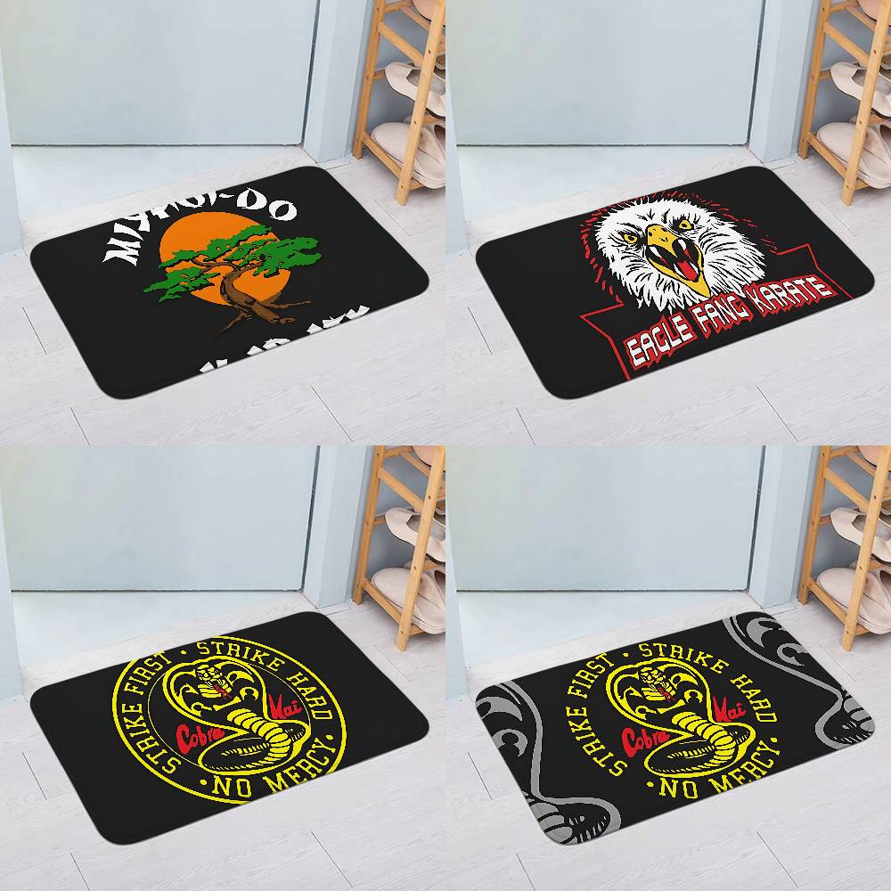 Cobras_Kai_Karates_Floor Mats Home Laundry Rug Carpet For Living Room Decor Lounge Area Anti-slip Foot Mat Entrance Doormat