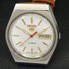 VINTAGE SEIKO 5 AUTOMATIC 6309A JAPAN MENS WHITE COLOR DIAL WATCH A702635-1 R209-a702635