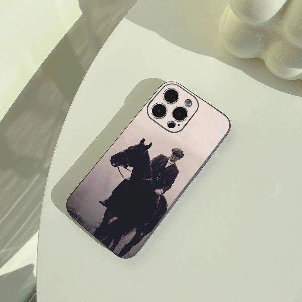 Чехол для телефона P-Peaky-B- Blinders For iPhone 17,16,15,14,13,12,11 Pro Max,16/15/14Plus,XS Мягкий Черный Чехол