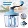 Manual Egg Cream Whisk Hand Mixer Semi Automatic Multipurpose Stainless Steel Portable Kitchen Tool for Baking Mixing Drinks