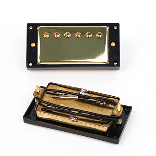 Yibuy Gold Double Coil Sealed Humbucker Pickup Set для электрогитары