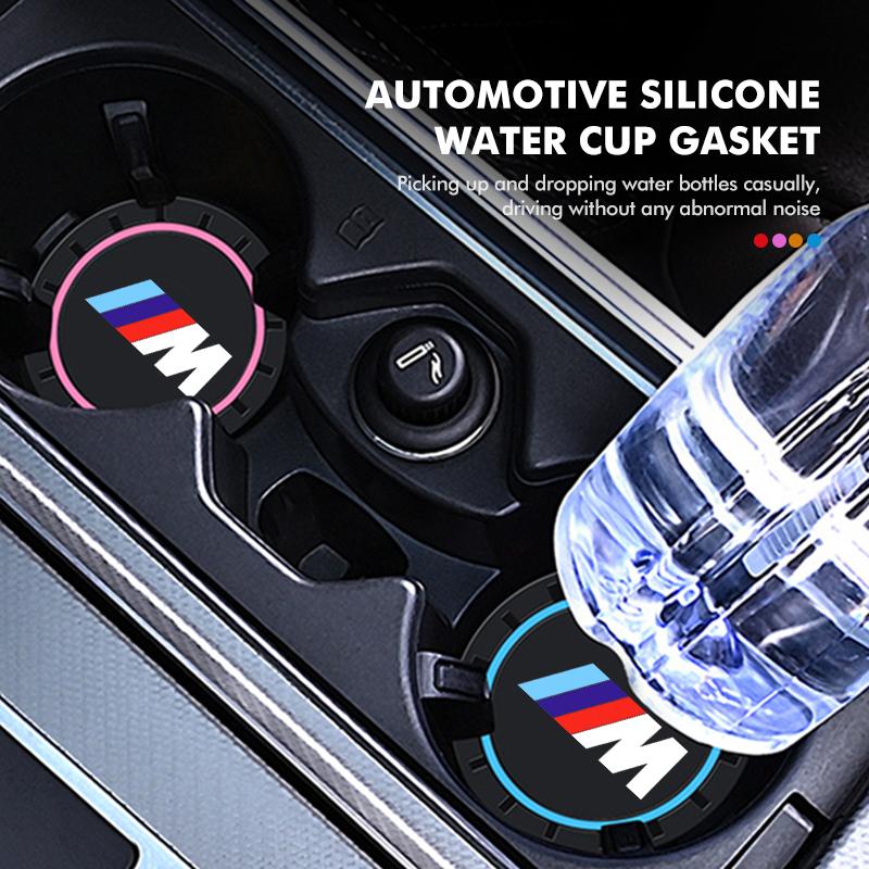 Автомобильный силиконовый противоскользящий коврик подставка коврик для подстаканника аксессуары для BMW E30 E34 E36 E39 E46 E52 E53 E60 E61 E62 E70 E71 E83