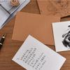 50pcs Hand Graffiti Kraft Paper Blank Gift Postcard New Cardboard  Message Card