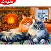 Diamond Painting Cross Stitch Cat New Arrival Diamond Mosaic Animal Embroidery