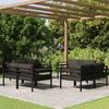 Day and Night - Day and Night Garden Furniture Set 8 Pieces and Anthracite Gray Aluminum Cushions