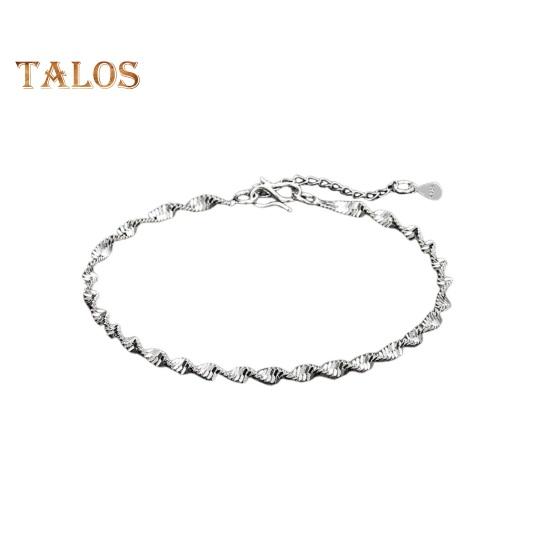 Women Bracelet Twisted Water Wave Adjustable with Extended Length Polished Lightweight Wrist Jewelry Anniversary Gift Lightweight Bangle