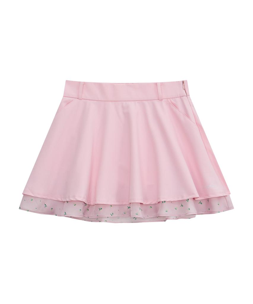 Chuku Chu Pastel Double Flare Skirt (Pink) Cbfss-Sk001W