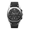 Tramelan J09 Chronograph Black Dial Automatic A668AAA-NR-PK4140NR Calf Leather Strap Men's Watch