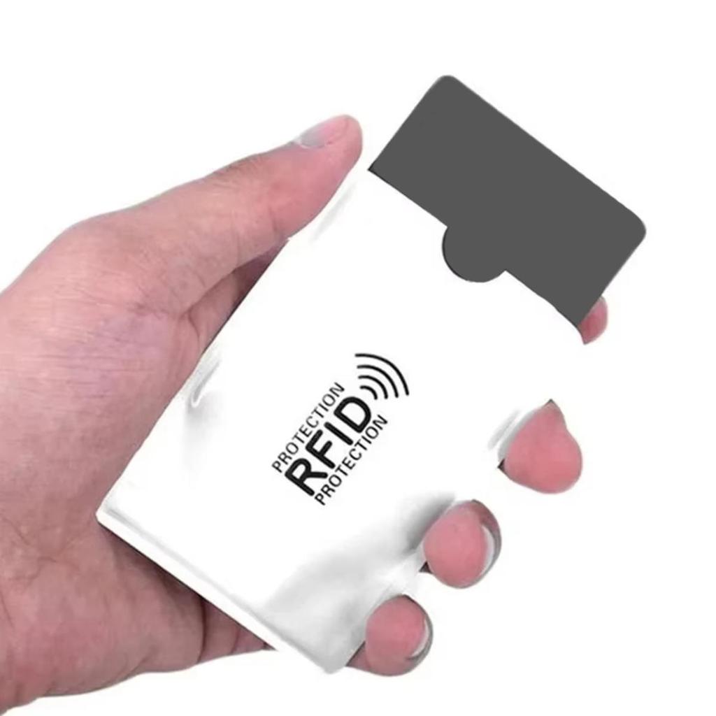 Блокирующие RFID защитные рукава для кредитных банковских карт, из алюминиевой фольги, антискан, держатель для карт контроля доступа, чехол-хранитель