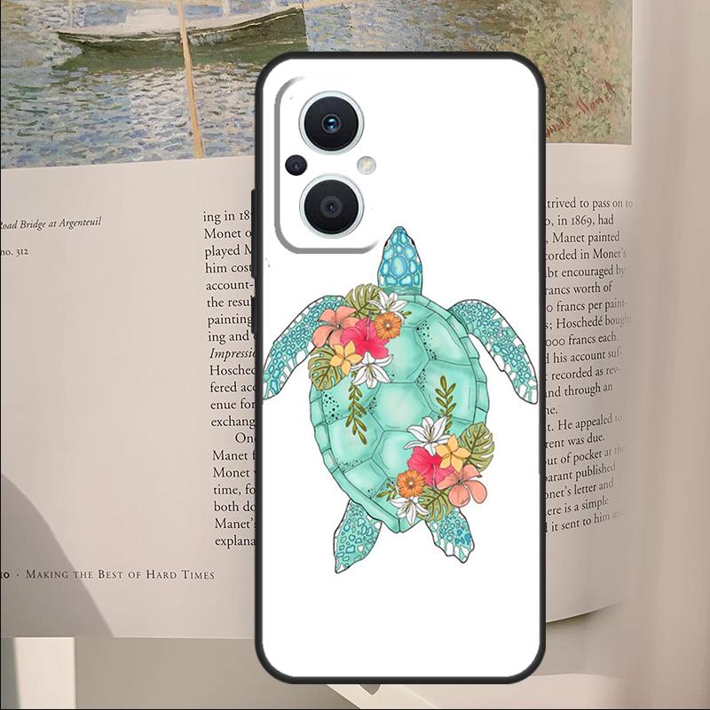 Чехол с морской черепахой для OPPO Reno 13F 11F 12F 14F 11 12 13 14 Pro 7 8 Lite Чехол для OPPO Find X6 X5 X8 X9 Pro