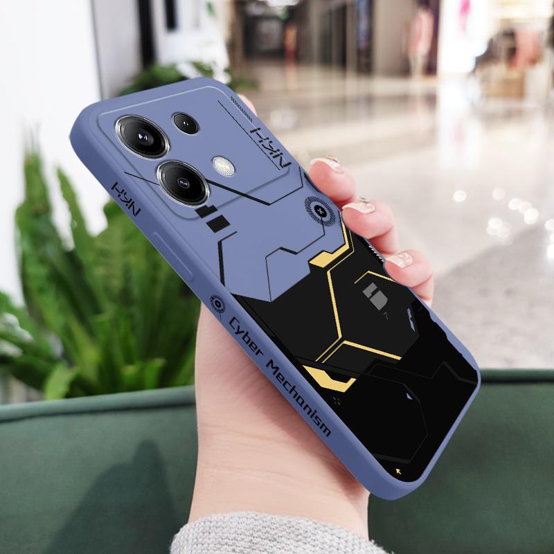 Золотой Чехол для Телефона с Механизмами для Xiaomi Poco F8 F7 X7 X6 F6 M6 M5 M5S F5 X5 F4 X4 M4 F3 X3 Ultra Pro GT Силиконовый Чехол