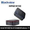 [Мировая премьера] Blackview MP60 НОВЫЙ мини-ПК Windows 11 16 ГБ DDR4 512 ГБ SSD Intel N150 4K HD Двойной HDMI Двухдиапазонный 2,4G