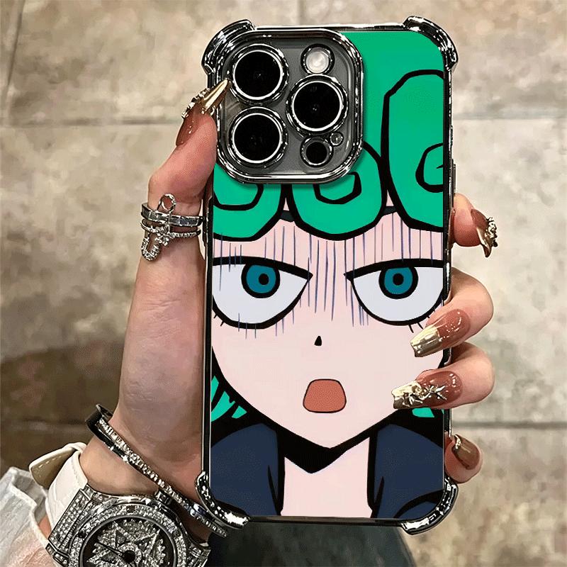 Мягкий чехол для телефона One P-Punch-Man Tatsumaki для iPhone 15 16 17 Air 14 Pro Max 16E Plus 13 12 Mini Покрытие Защита от падения Fundas