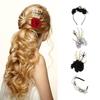 Halloween Rose Headband Dark Spiders Hair Clip Cosplay Party Headwear Hair Hoop Dress Up Party for Masquerade