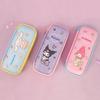 Sanrio Heart 2-tier EVA Pencil Case Pencil Pouch Hard Case New Semester Entrance Gift, 1 Piece, My Melody