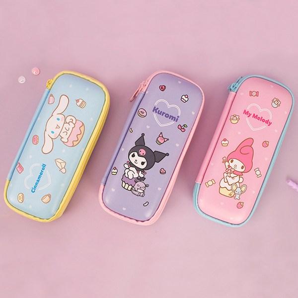 Sanrio Heart 2-tier EVA Pencil Case Pencil Pouch Hard Case New Semester Entrance Gift, 1 Piece, My Melody