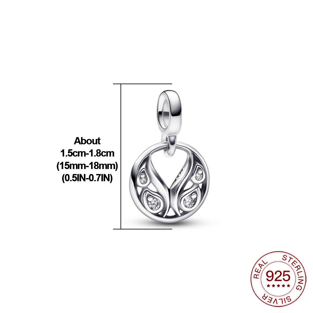 Новый настоящий S925 стерлингового серебра Me Шарм Единорог звезда обруч из бисера подходит оригинальные браслеты Me женские украшения в форме сердца для подарка