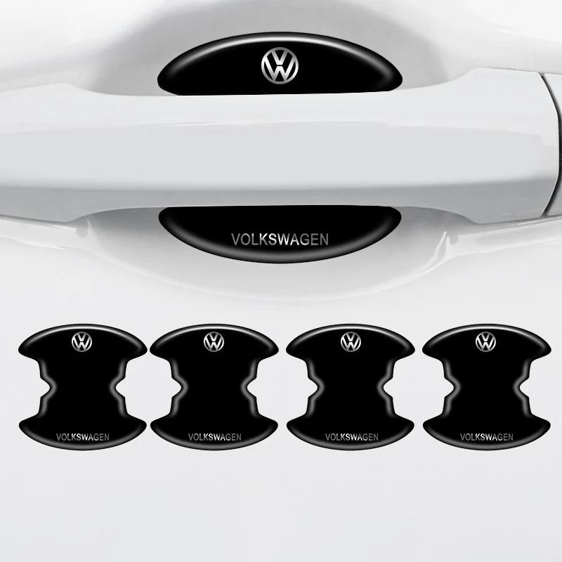 ZCKOT1 8Pcs TPU Car Door Bowl Handle Protector Stickers Anti-scratch Trim Strip For VW Volkswagen Golf Polo Passat Tiguan Touran Jetta