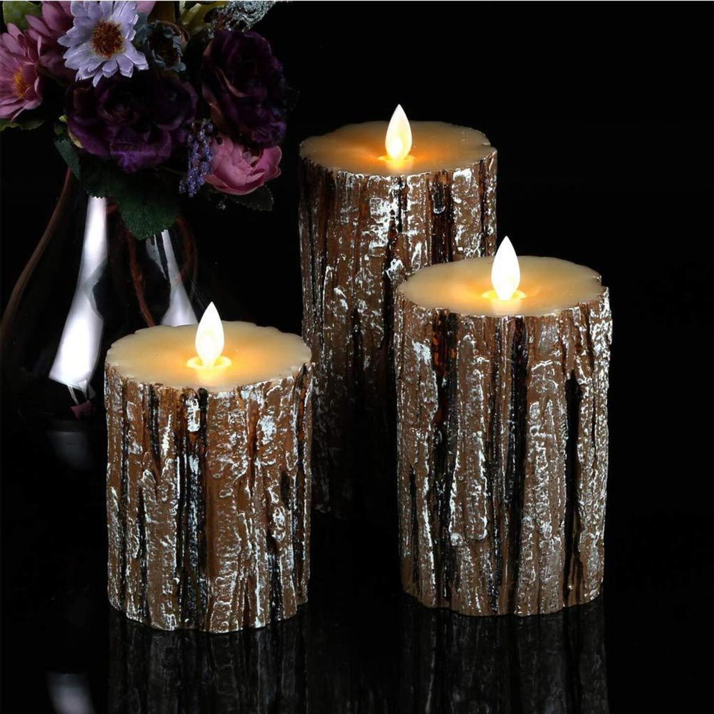 Беспламенные свечи, Набор из 3 светодиодных свечей