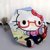 1pc Hello Kitty Automatic Opening/Closing Umbrella with Convenient Three-Fold Design, 8-Bone Iron Frame Outdoor Umbrella - Perfect Gift for Fans, Trav