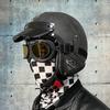 Vintage-Style 3/4 Motorcycle Helmet Men Women Handcrafted Leather DOT/ECE Compliant Urban Commuter Use