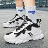Модная белая мужская обувь Дышащие кроссовки на толстой подошве для повседневной носки, для бега на открытом воздухе, на все четыре сезона, новые теннисные кроссовки для мужчин, мягкая подошва, удобные мужские кроссовки