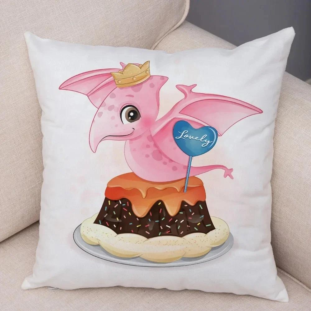 Мультфильм Юрский динозавр Декоративная наволочка для автомобиля Украшения для офиса Гостиная Диван Домашняя наволочка