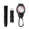 Carabiner Genuine Leather Clip Pendant Key Watch On the Outdoors Present Watch, Men's Watch, Dual-use, Waterproof Strap, Watch, Analog, Watch, Chain,