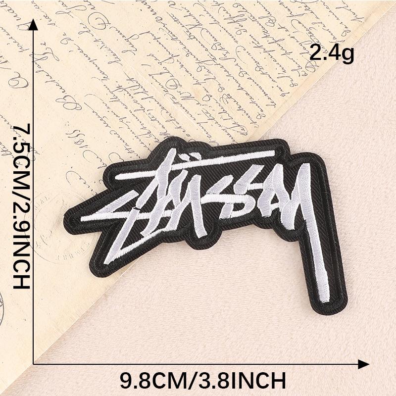 Embroidery Label English Alphabet Cloth Label DIY Patch Sticker Clothing Accessories Cloth Badge Embroidery Sticker Cloth Sticker