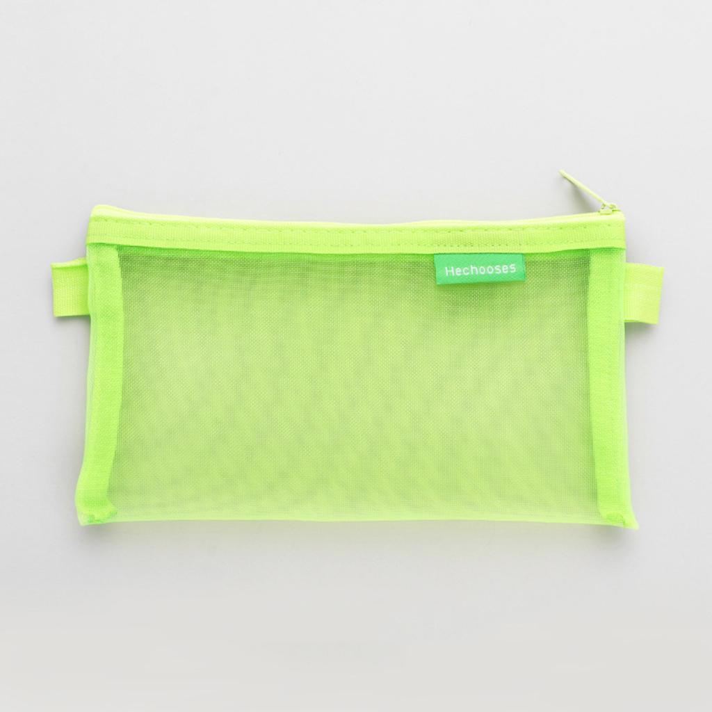 Многофункциональная сетчатая сумка для ручек на молнии, сетчатые сумки, прозрачный пенал, органайзер, косметичка для макияжа