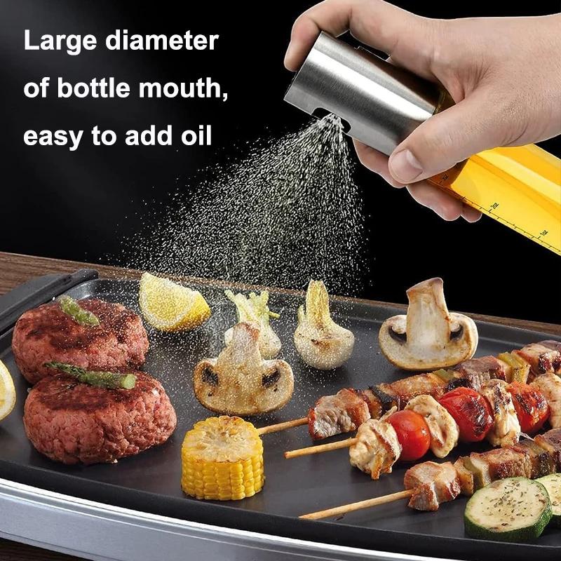 BUYYES 100 мл Распылитель для масла Кухонный BBQ Диспенсер для оливкового масла Туризм Выпечка Пустой Контейнер-распылитель для уксуса и соусов Кухонный инструмент