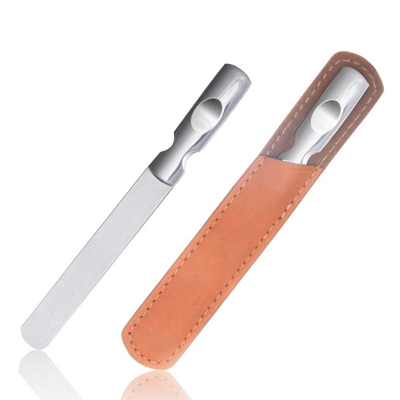 Двусторонние пилочки для ногтей из нержавеющей стали, маникюр, педикюр, уход за профессиональными инструментами для ухода за ногтями на пальцах ног