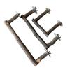 Bird Perch Wood Stand Natural Wood Stick Standing Climbing Bar Paw Grinding Toy for Birds Cage Accessories U-Shape