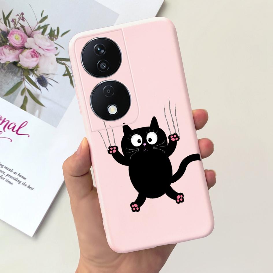 For Honor X7b Case CLK-LX1 CLK-LX2 CLK-LX3 Protective Cover Cute Astronaut Daisy Soft Silicone Funda For HonorX7b X 7B 5G Bumper