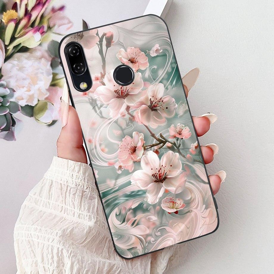 Luxury Matte Silicone Soft Case For ASUS ZENFONE 5 8 3 ZE620KL ZE520KL ZB602KL ZB601KL ZS590KL Capa Flower Loving Heart Funda