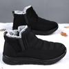 Fashion Solid Color Fashion Ankle Boots Men's Winter Snow Boots For Men Outdoor Warm Men's Cotton Shoes Comfortable Platform Casual Boot