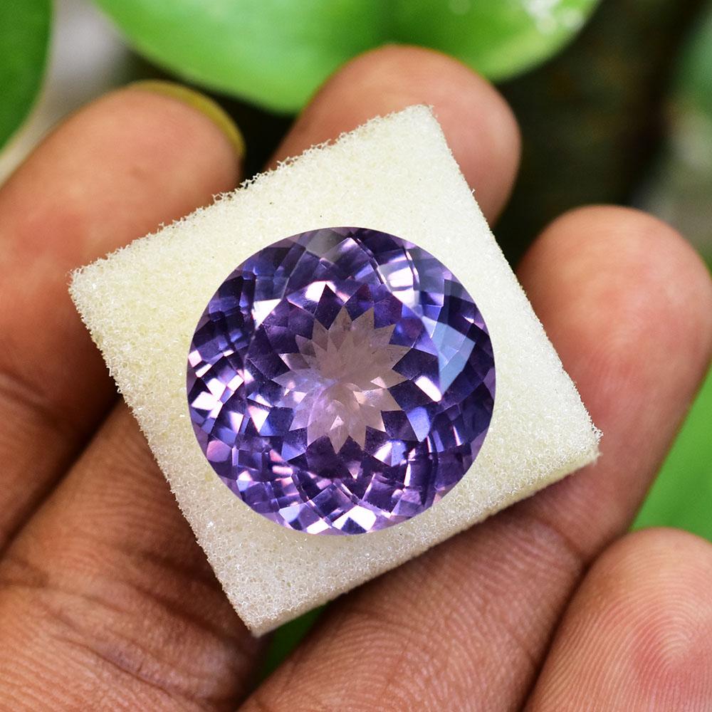 NATURAL Color Change Alexandrite 30 Ct Round Shape CERTIFIED Loose Gemstone
