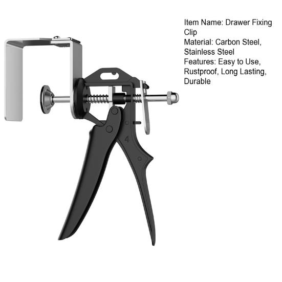 Монтажный зажим для передней панели ящика, зажим для фиксации ящика, нержавеющий, универсальный, простой в использовании, регулируемый, устойчивый, мебельный столярный зажим