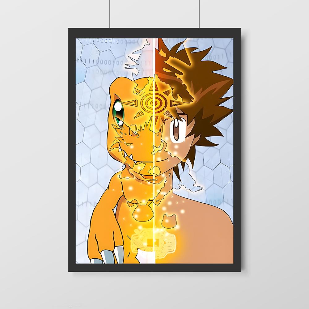 Аниме Digimon холст плакат персонаж мультфильма современный дом настенная живопись печать фотографии Спальня Декор в гостиную росписи подарок