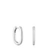 [TOUS] Silver Basic Long Hoop 22mm Earrings 1004092900
