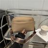Women's Bag Solid Color Retro Shoulder Bag New Broadband Messenger Bag Texture Small Square Bag